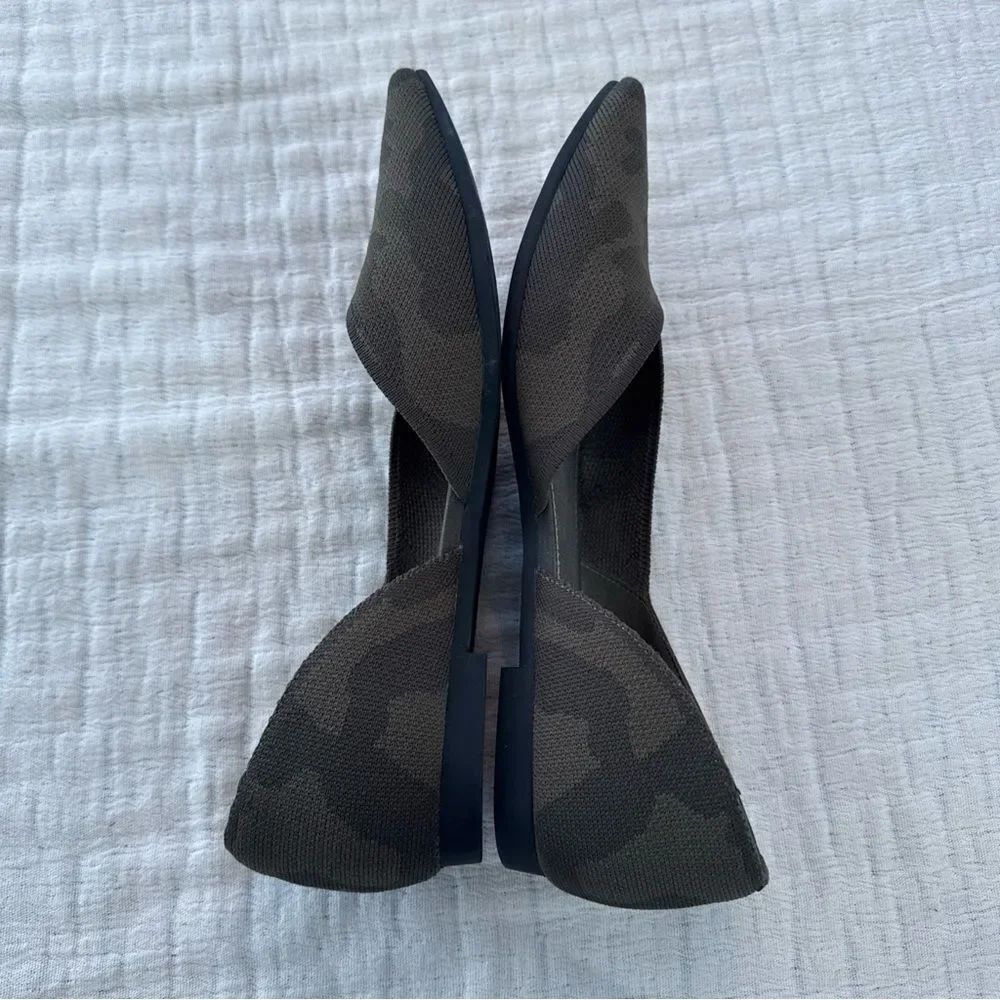 Vivaia Pointed-Toe D'Orsay Flats (Melia) Army CAMO Green 40.5eu 9-9.5 US - Picture 6 of 9